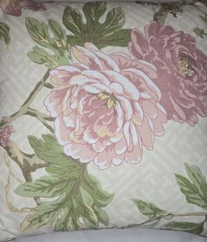 Rose Tree Floral Decorative Throw Pillow 18x18 Mariella Blush Flowers Home Decor